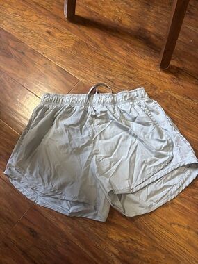 Nike Light Gray Athletic Running Shorts